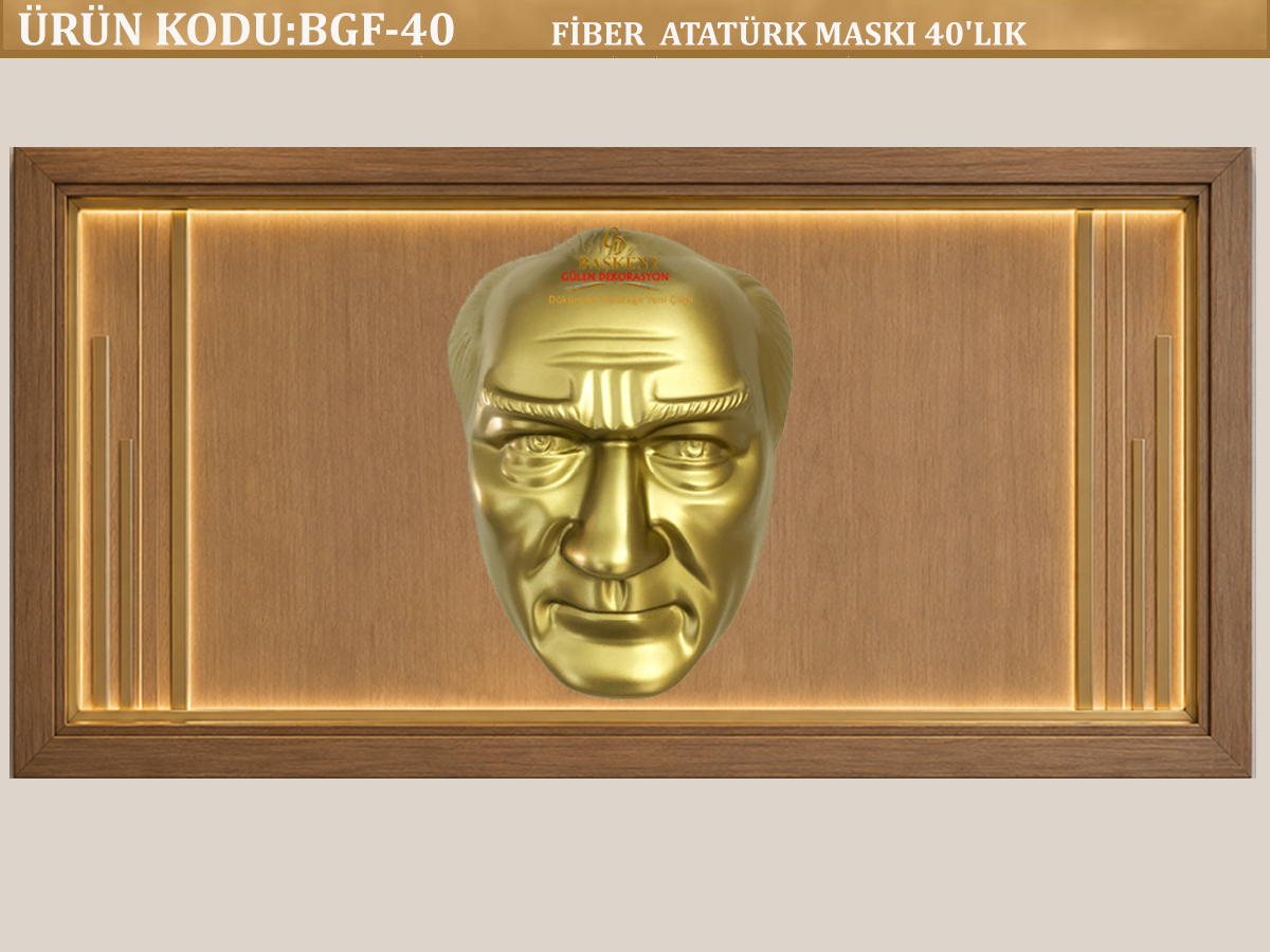 FİBER ATATÜRK MASKI 40'LIK