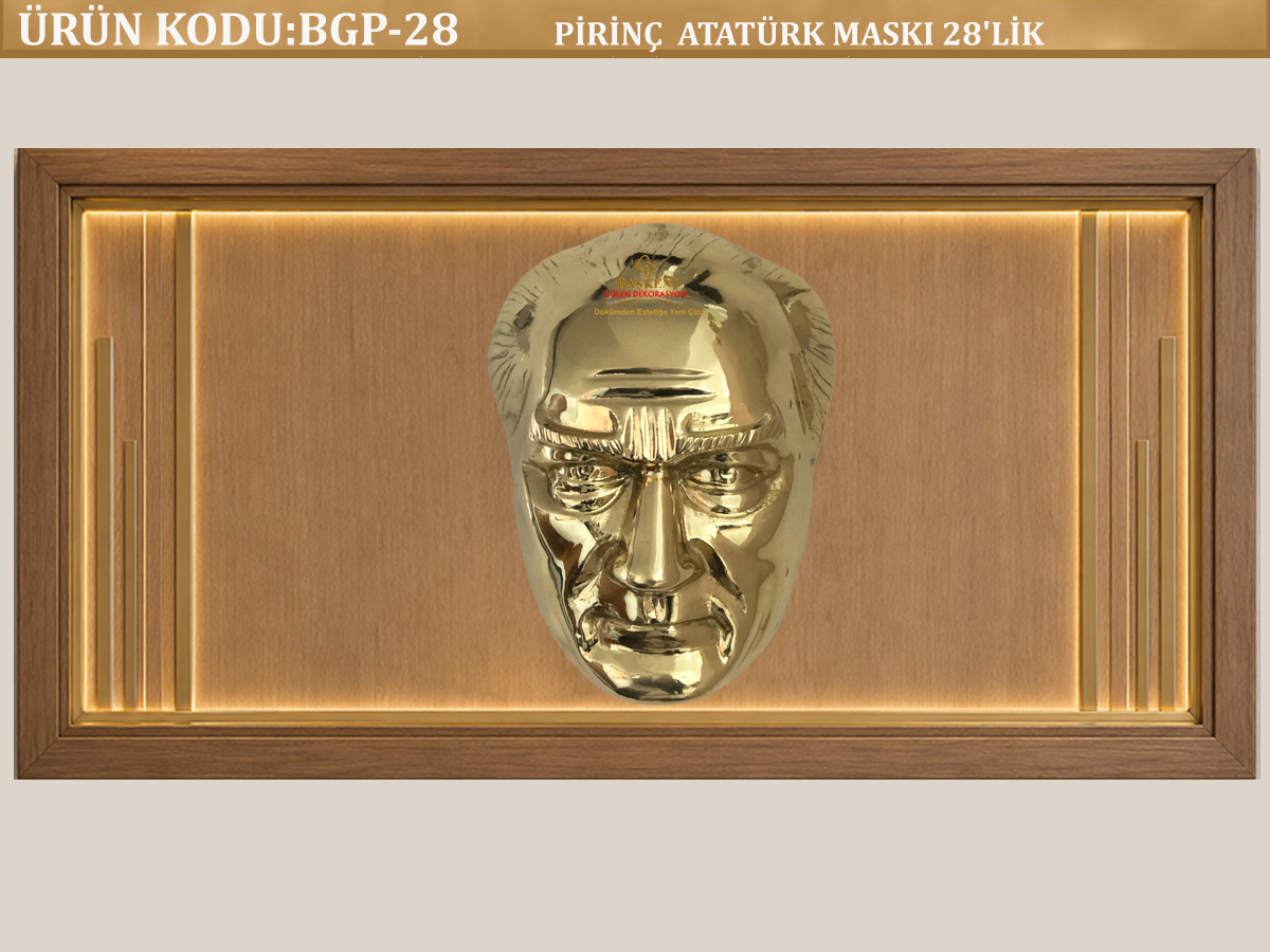 PİRİNÇ ATATÜRK MASKI 28'LİK