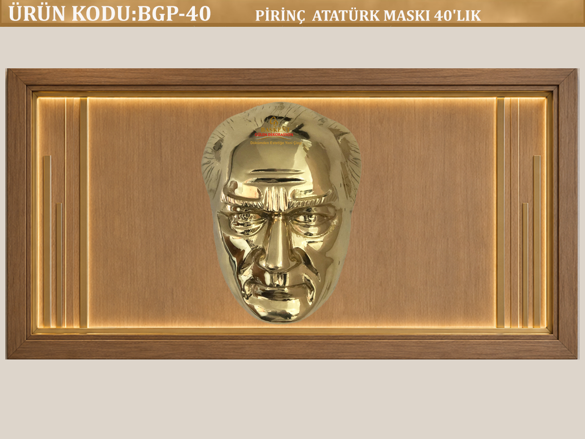 PİRİNÇ ATATÜRK MASKI 40'LIK